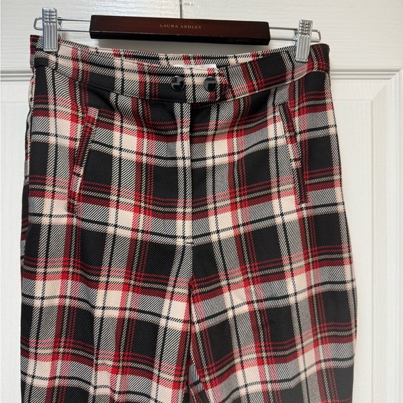 H&M Red and Black Plaid Trousers - Picture 2 of 12